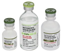 Bacteriostatic Sodium Chloride 0.9%, Injection,10ml, 25/box, Fresenius