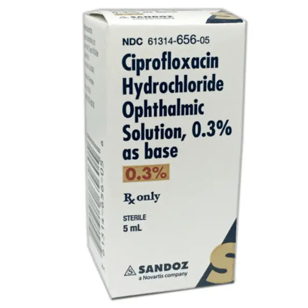 Ciprofloxacin 0.3%, 5ml (Ciloxin), Sandoz