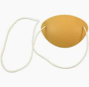 The MedPharma USA Eye Patch is a nude plastic design featuring two white elastic straps, ideal for medical or costume use. Its lightweight and comfortable, providing secure coverage for any occasion.
