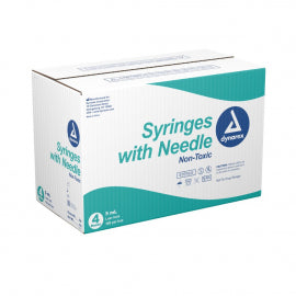 5cc Syringe, 21g x 1 1/2" Needle 100/Box, Dynarex