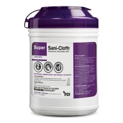 Sani-Cloth Super, 6"x6 3/4", 160/Tub (purple top)