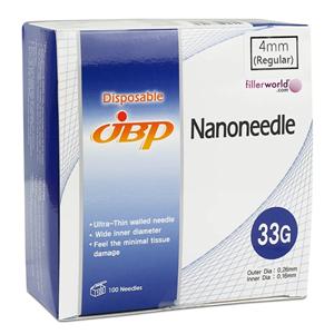 Disposable Needle, Nano Needle, 33g x 8mm, 100/Box, Japan Bio Products