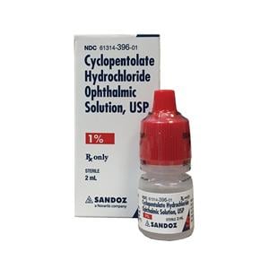 Cyclopentolate 1%, 2mL, Sandoz