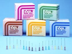 Disposable Needle, 19g x 1" 100/Box, Exel