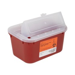 Sharps Container, 2 Qt, horizontal entry