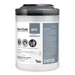 Sani-Cloth AF3, 6"x6 3/4", 160/Tub (gray top)