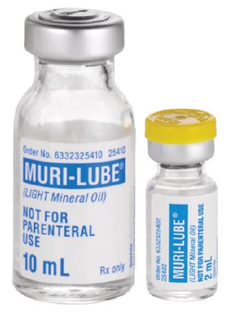 Muri-Lube Instrument Lubricant Light Mineral Oil Sterile Liquid Vial 10 mL