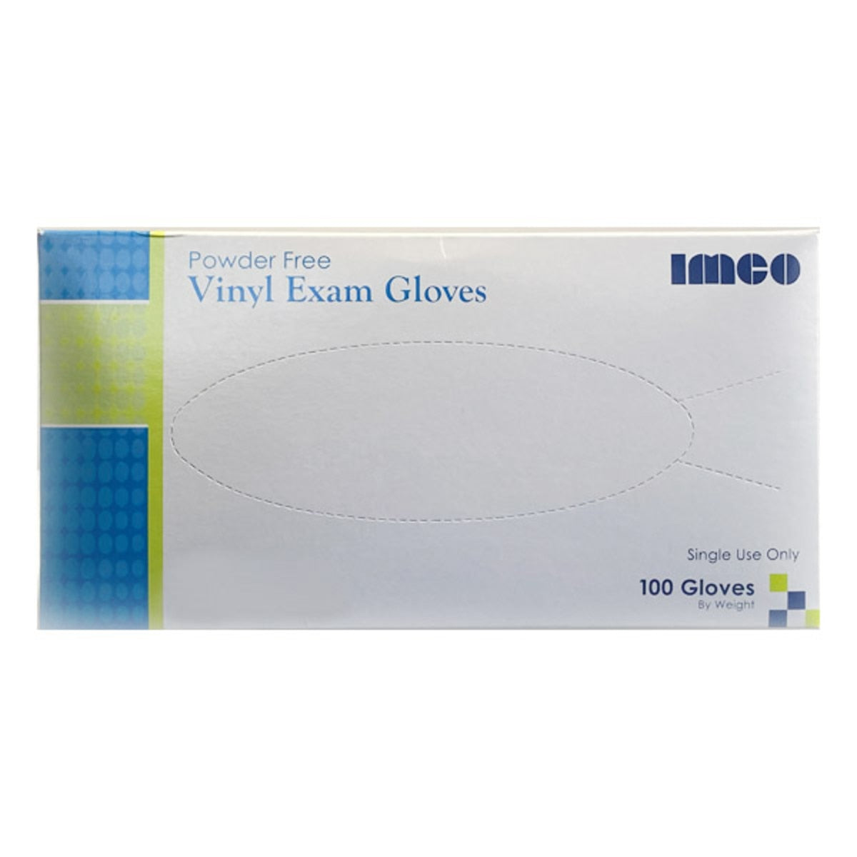 Exam Gloves, Nitrile, Powder-Free, Large, 100 Box, IMCO