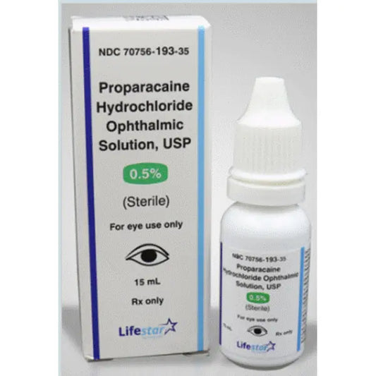 Proparacaine 0.5%, 15mL  LifeStar