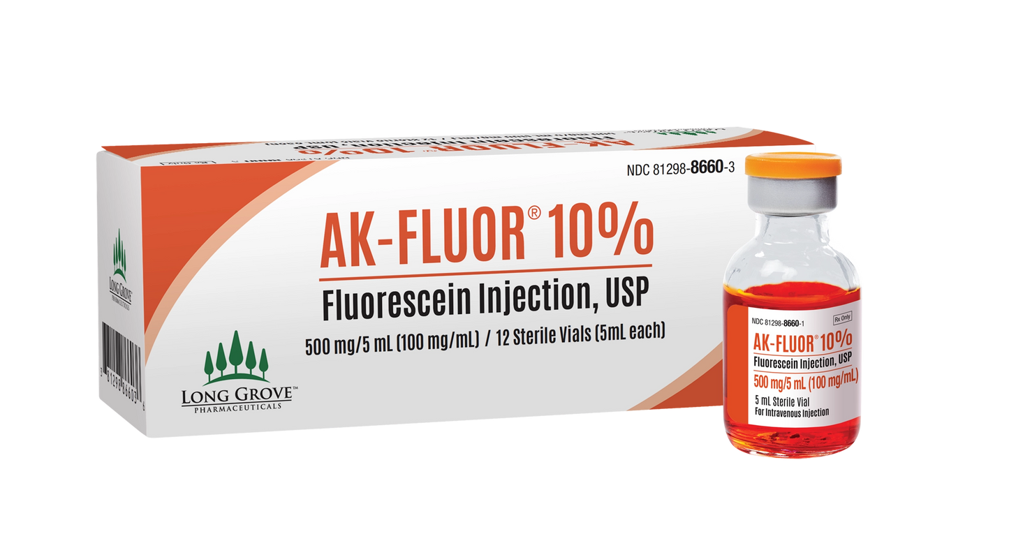AK-Fluor, Fluorescein Lite 10% Injection, 5mL, 12/Box
