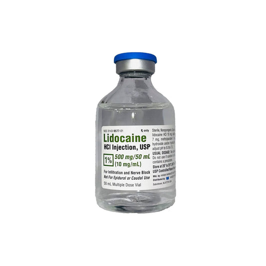 Lidocaine Injection 1%, 50mL, MDV