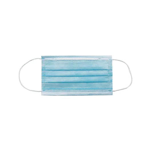Mask, Blue Pleated, Ear Loop 50/Box, Medline