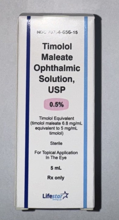 Timolol Maleate Ophthalmic Solution, 0.5%, 5mL, LifeStar