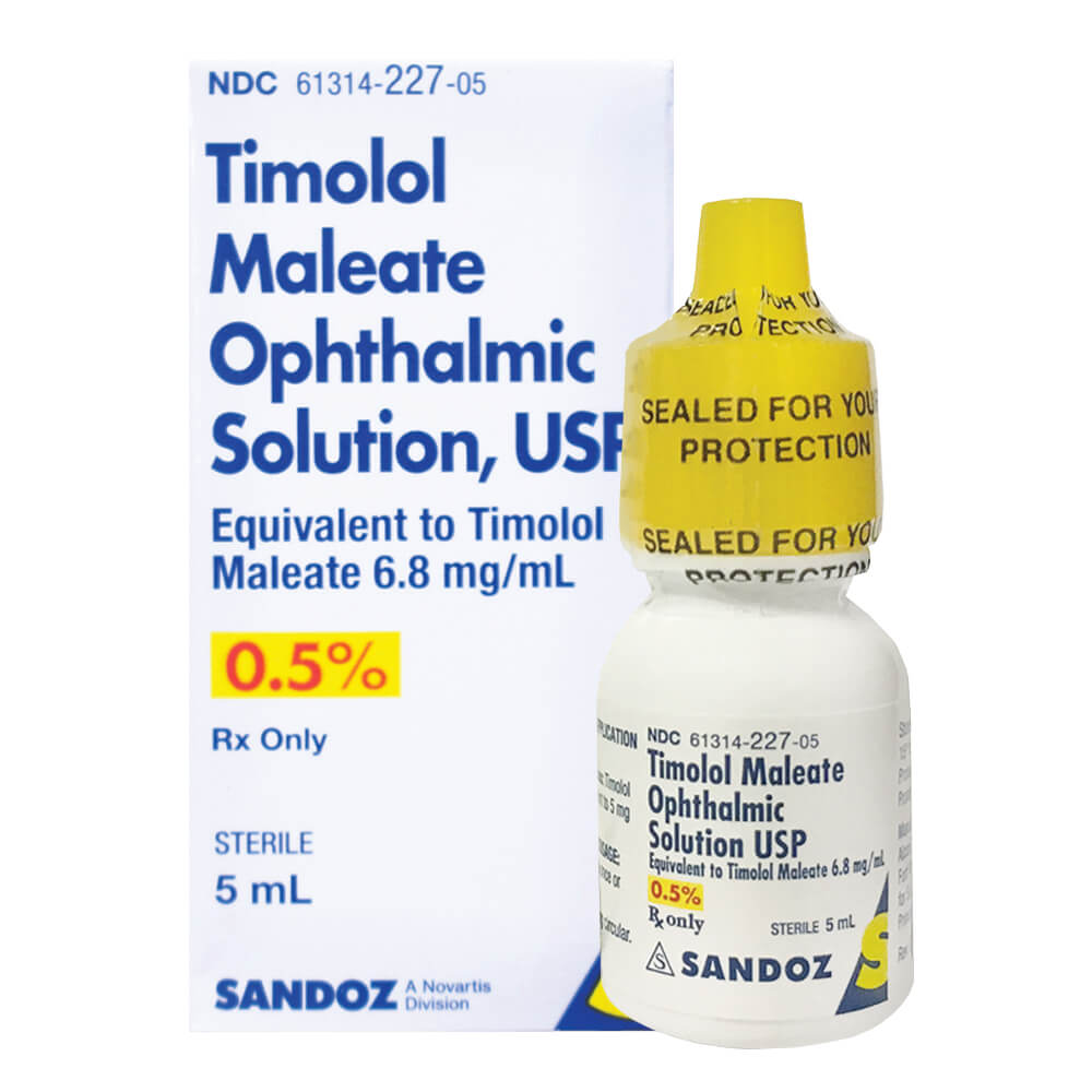Timolol, 0.5%, 5ml, Sandoz