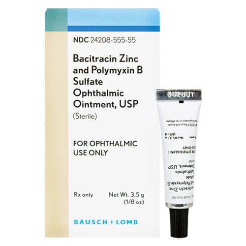 Bacitracin zinc, Polymixin B sulfate Ointment, 3.5gm
