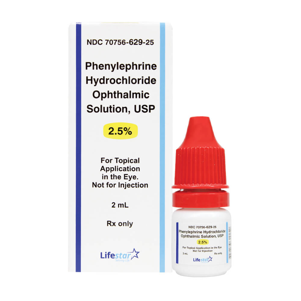 Phenylephrine Hydrochloride Ophthalmic Solution 2.5%, 2mL, LifeStar