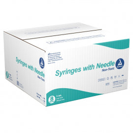 3cc Syringe, 25g x 5/8 Needle 100/Box, Dynarex